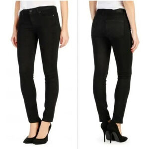 Paige Black Peg Super Skinny Stretch Low Rise Skinny Jeans 27